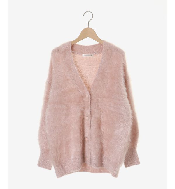  「キラメキシャギーミディカーディガン」|カーディガン|