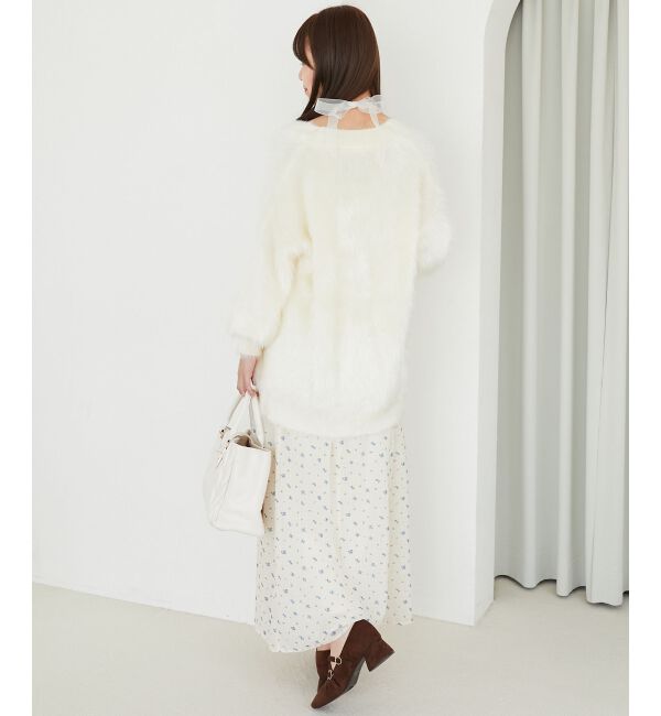  「キラメキシャギーミディカーディガン」|カーディガン|