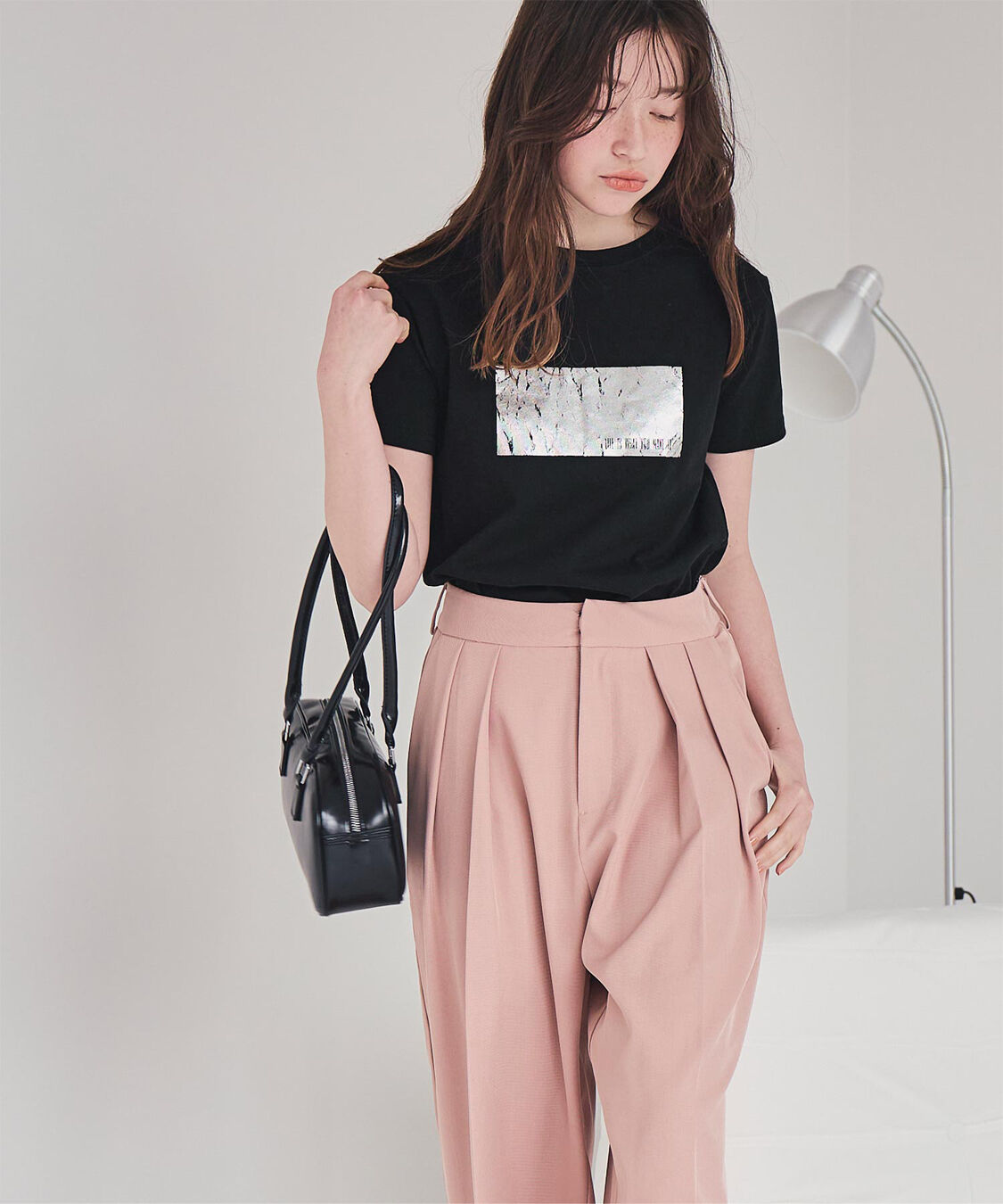 titivate「箔プリントコンパクトTシャツ」|Tシャツ・カットソー|