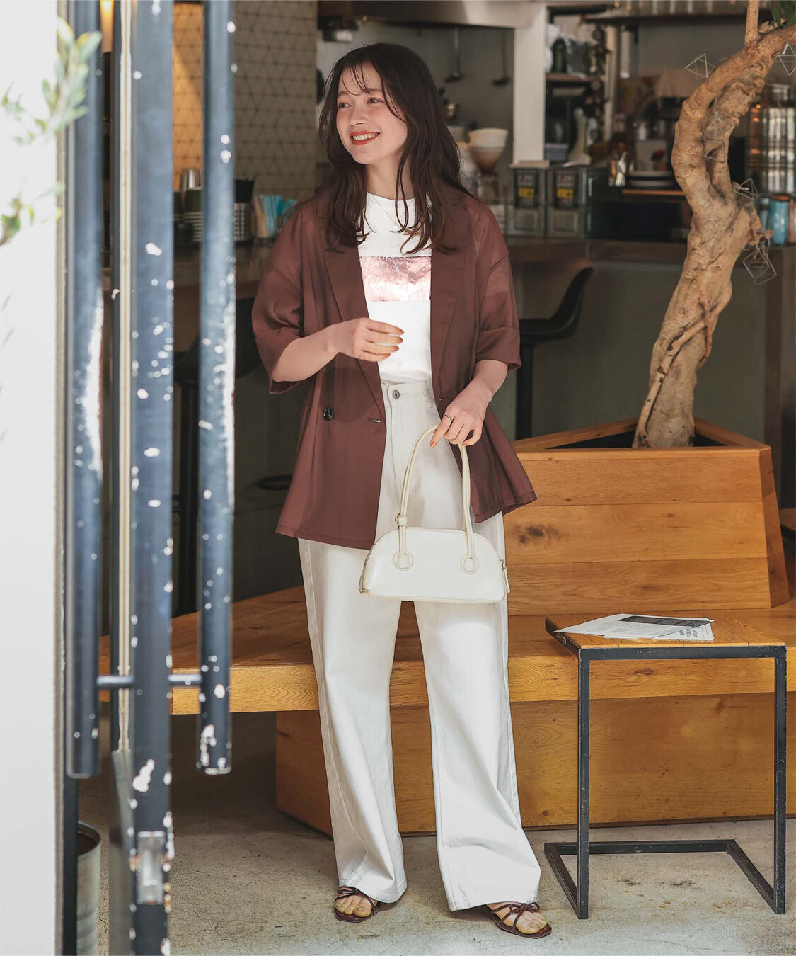 titivate「箔プリントコンパクトTシャツ」|Tシャツ・カットソー|