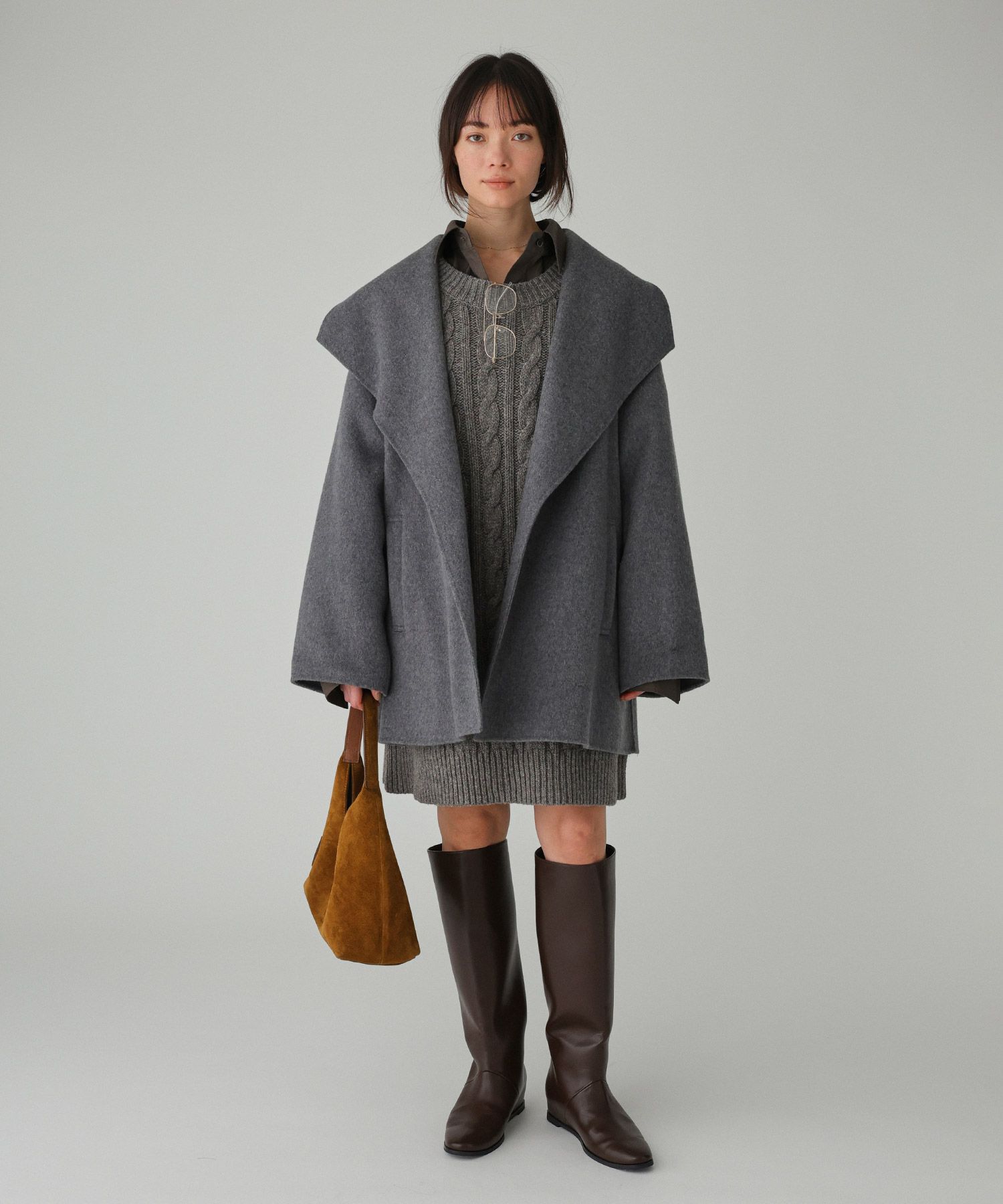 ベルト付きリバーショートコート（BABYLONE）｜ルミネのファッション