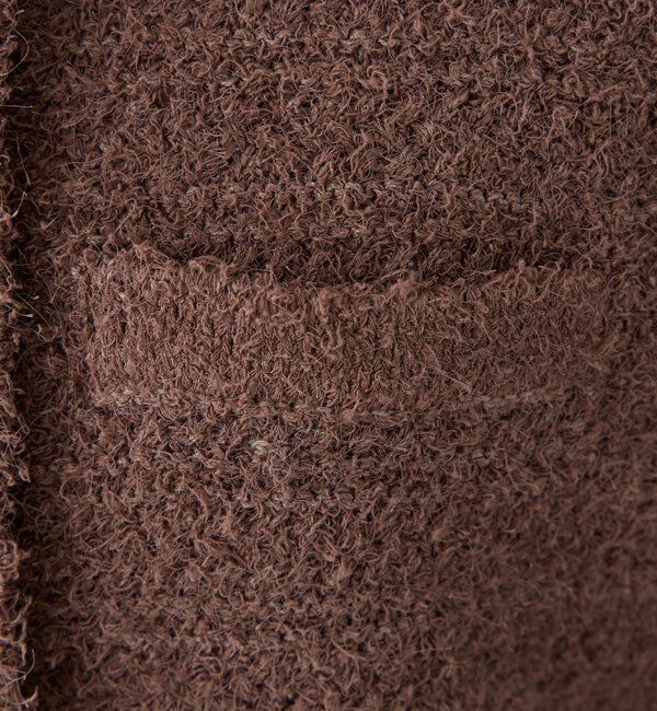  「【WEB限定】ゴールドボタン半袖ツイード風カーディガン」|ニット・セーター|