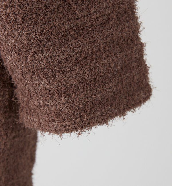  「【WEB限定】ゴールドボタン半袖ツイード風カーディガン」|ニット・セーター|