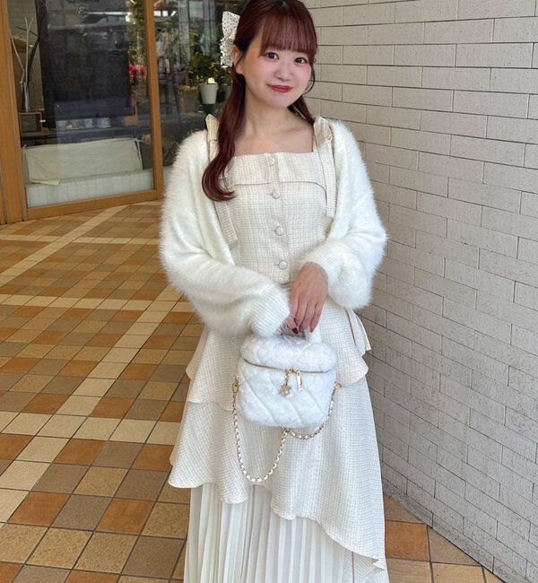  「【LouLoumei】異素材ミックスツイードセットアップ」|その他|