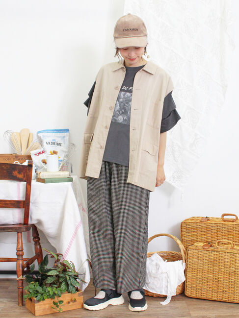 Samansa Mos2「ミリタリーベスト」|ダウンベスト・ベスト|