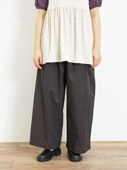 Samansa Mos2「ドローコードデザインワイドパンツ」|その他|