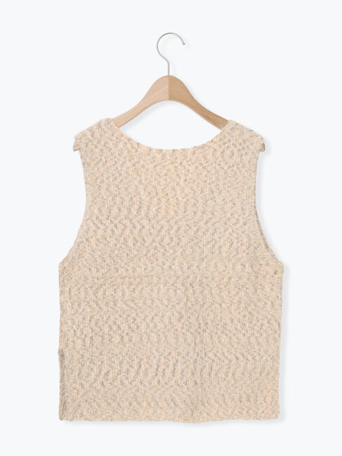 Samansa Mos2「ミックスモールフェザーベスト」|ダウンベスト・ベスト|