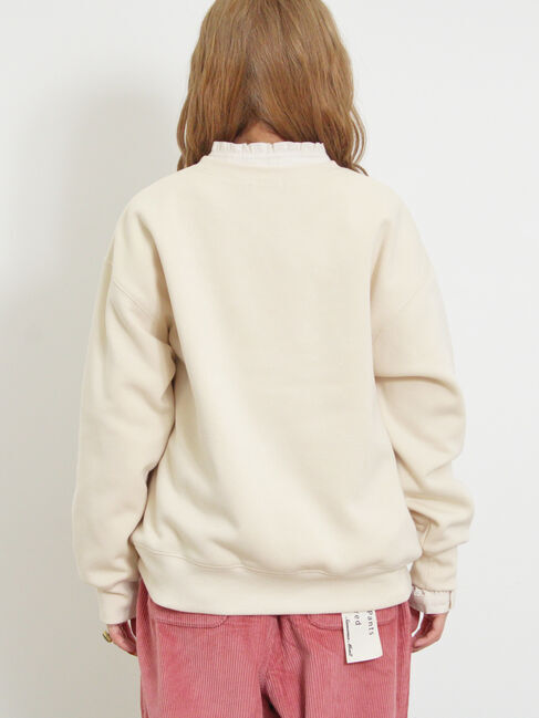 Samansa Mos2「裏ボアロゴプリントスウェット」|Tシャツ・カットソー|