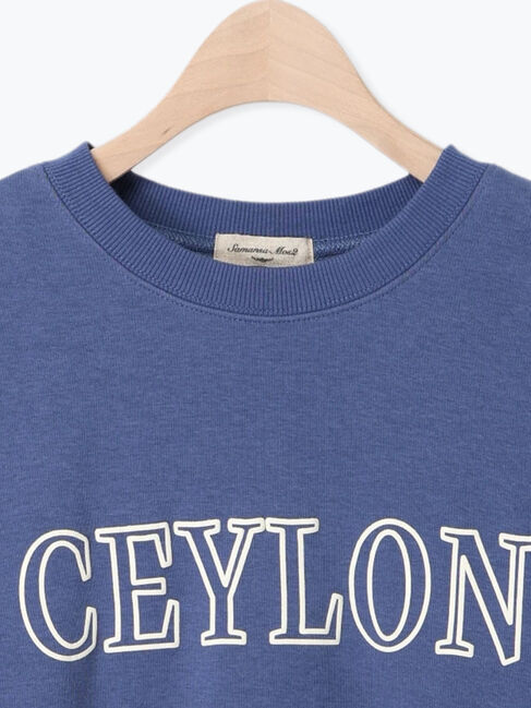 Samansa Mos2「裏ボアロゴプリントスウェット」|Tシャツ・カットソー|