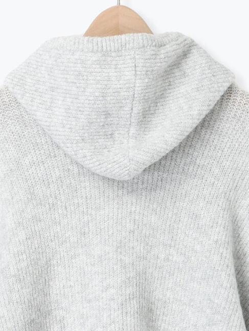 Samansa Mos2「フード付きヘンリーネックニット」|ニット・セーター|