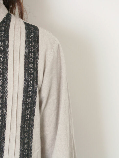 Samansa Mos2「フリルバンドカラーブラウス」|シャツ・ブラウス|