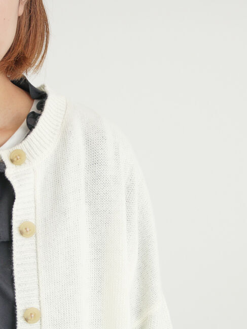 Samansa Mos2「花刺繍入りカーディガン」|カーディガン|