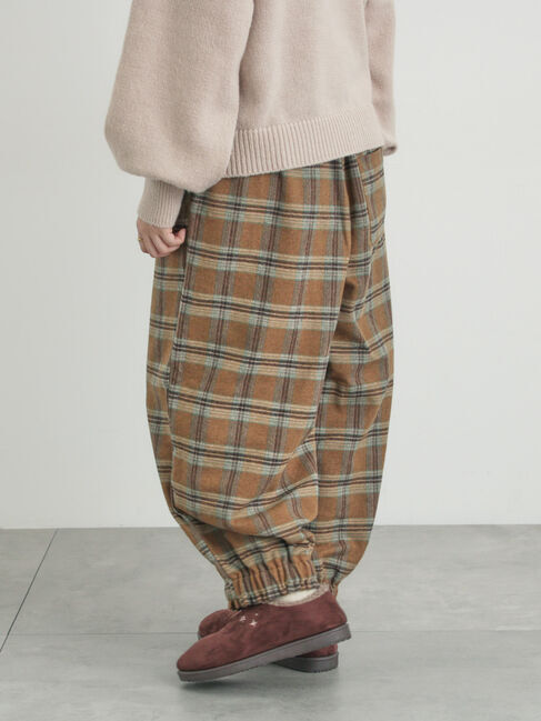 Samansa Mos2「【帯電防止裏地】ヘリンボーンバルーンパンツ《M/Lサイズ》」|その他|