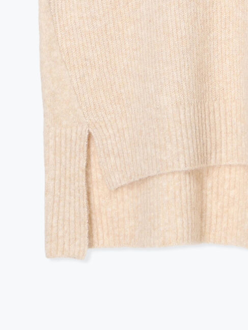 Samansa Mos2「Vネックリブベスト」|ダウンベスト・ベスト|