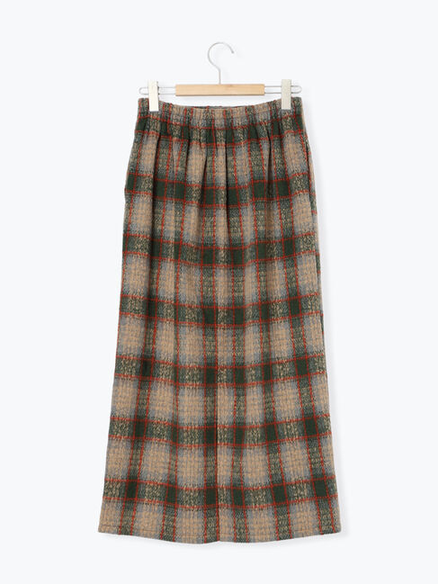 Samansa Mos2 blue「チェック柄スカート」|スカート|