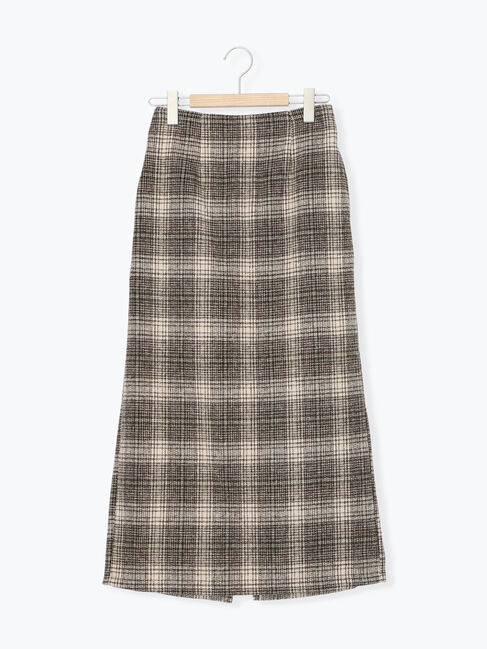 Samansa Mos2 blue「チェック柄スカート」|スカート|