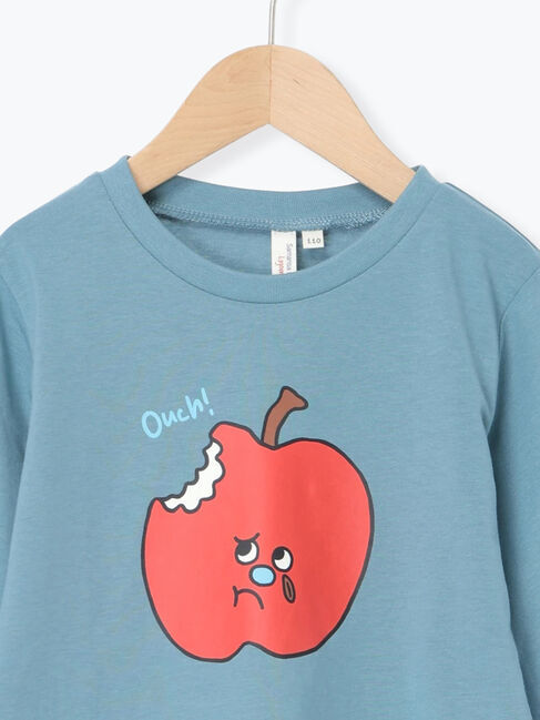 Samansa Mos2 Lagom「リンゴプリントロンT」|Tシャツ・カットソー|