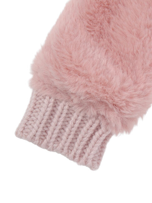 Samansa Mos2 Lagom「フェイクファーミトン」|手袋|