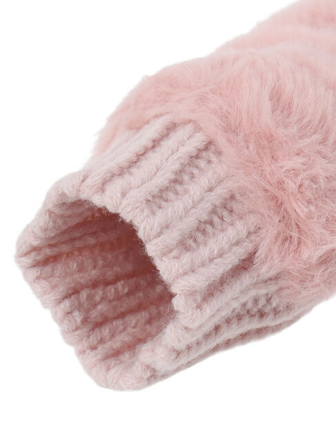 Samansa Mos2 Lagom「フェイクファーミトン」|手袋|