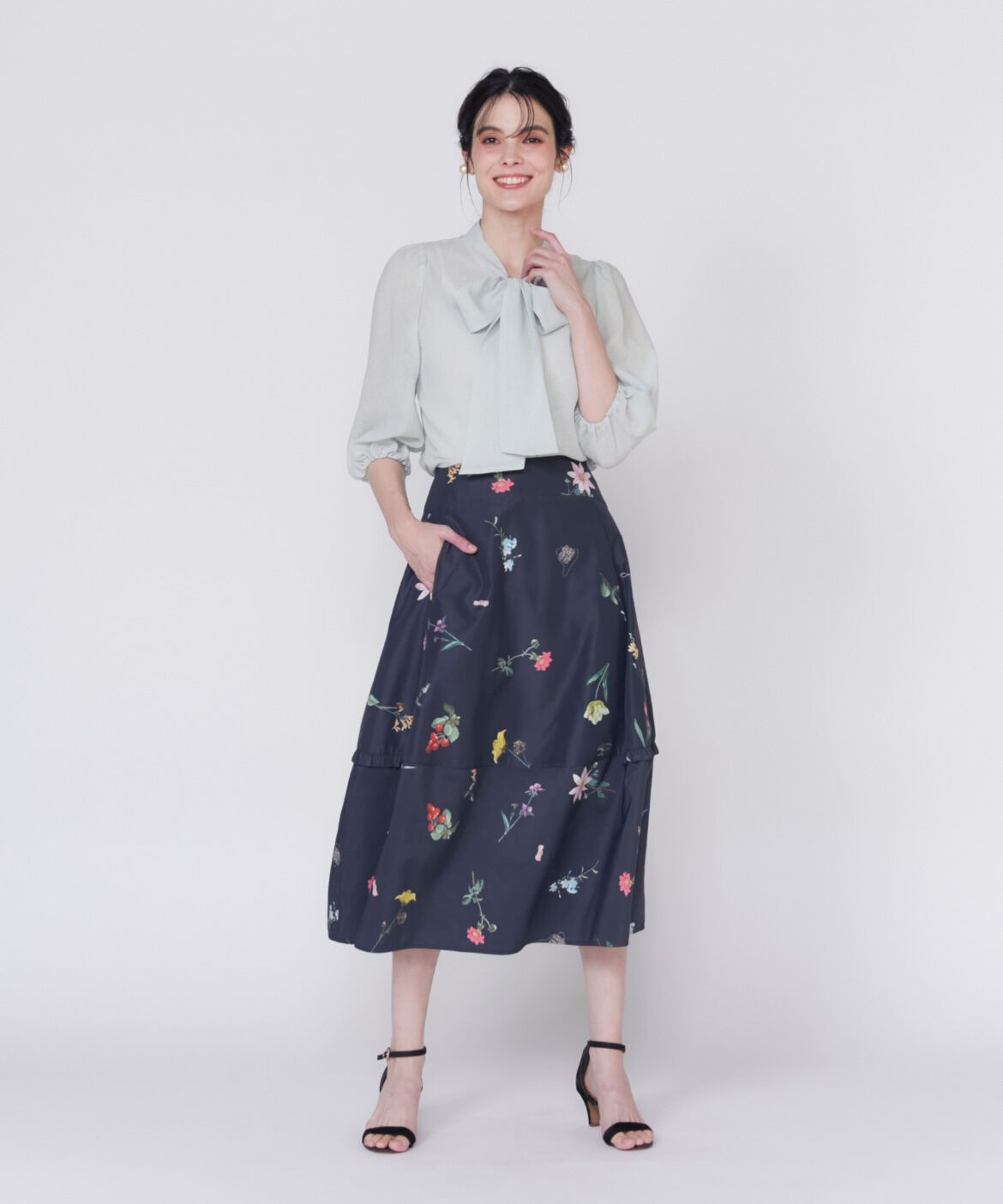 Maglie le cassetto「シアーボウタイブラウス」|シャツ・ブラウス|