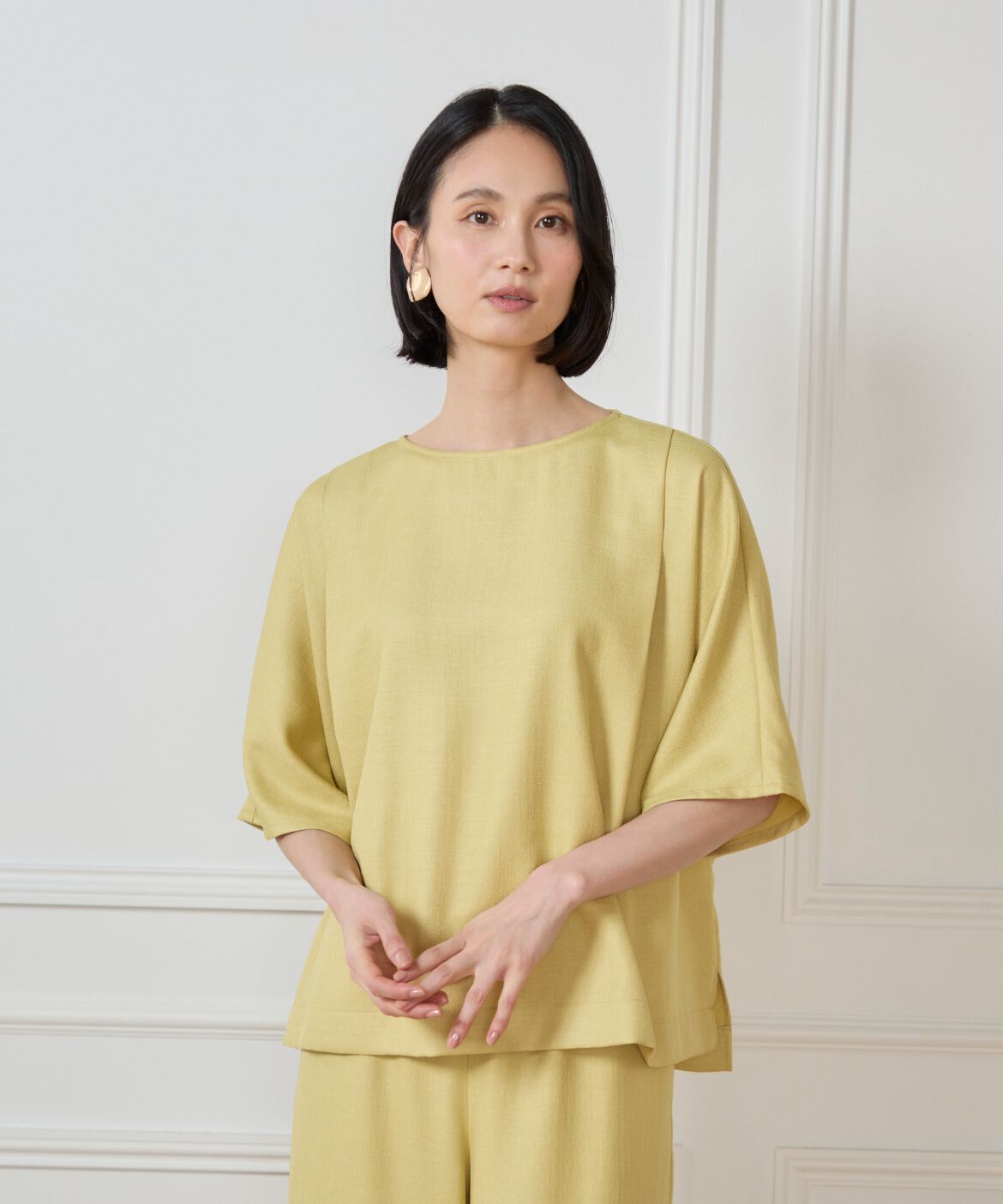 7-IDconcept.「《大きいサイズ》ドルマンタックブラウス」|シャツ・ブラウス|