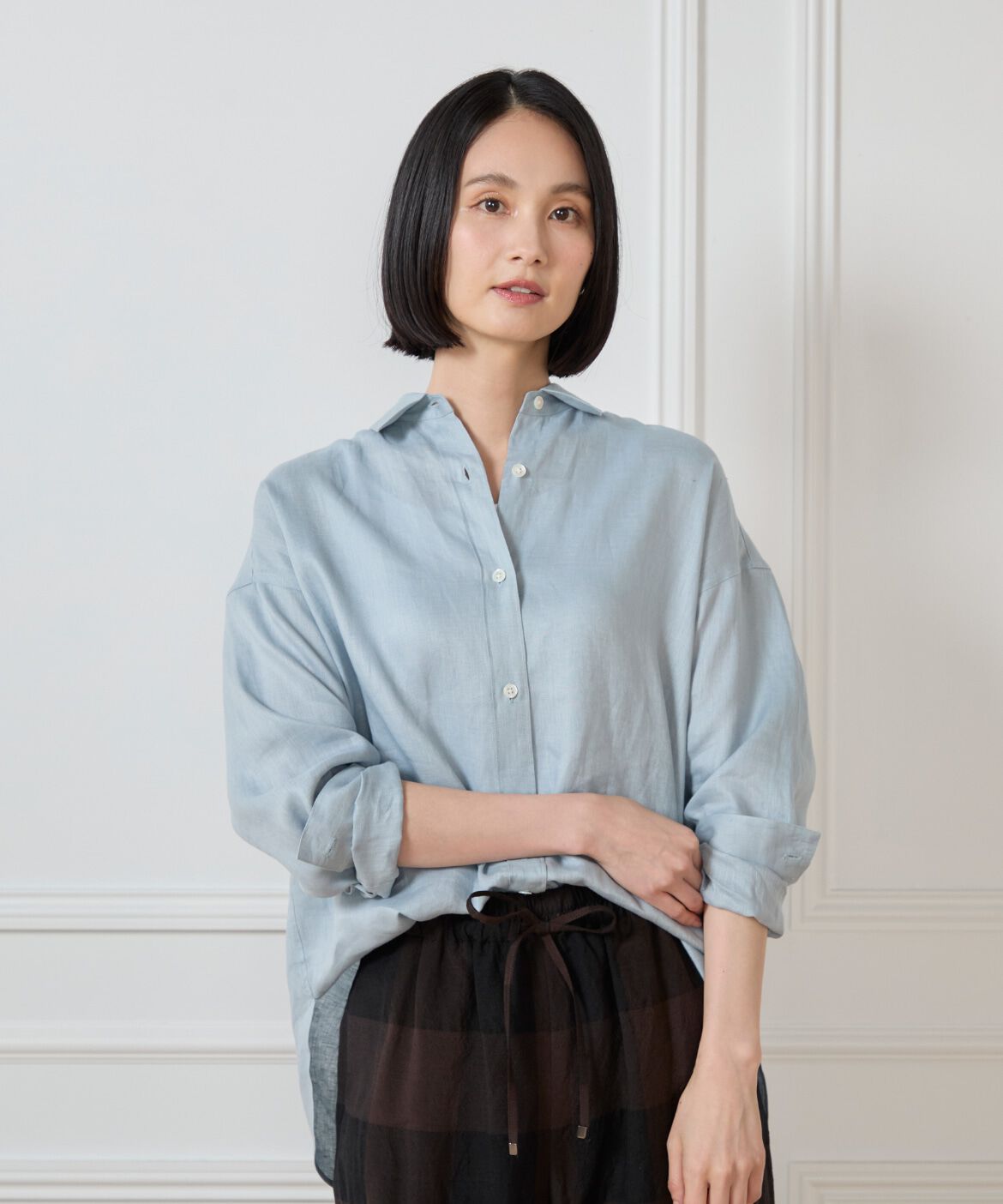 7-IDconcept.「リネンシャツ」|シャツ・ブラウス|