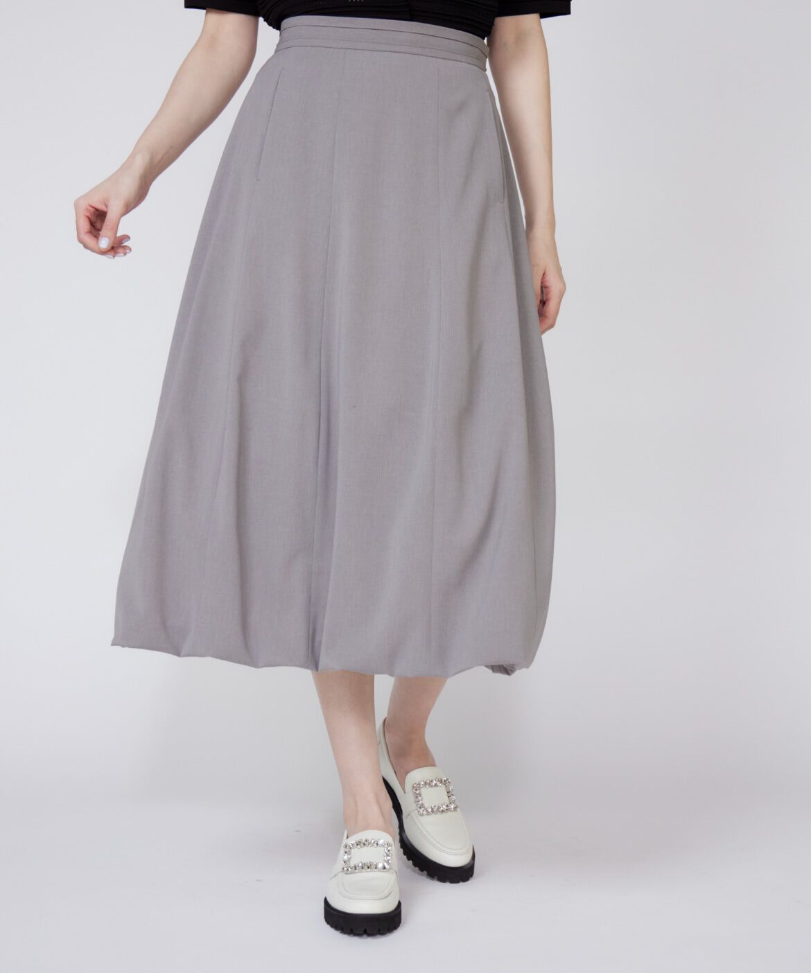 Maglie le cassetto「《プラスサイズ》セミバルーンスカート」|スカート|