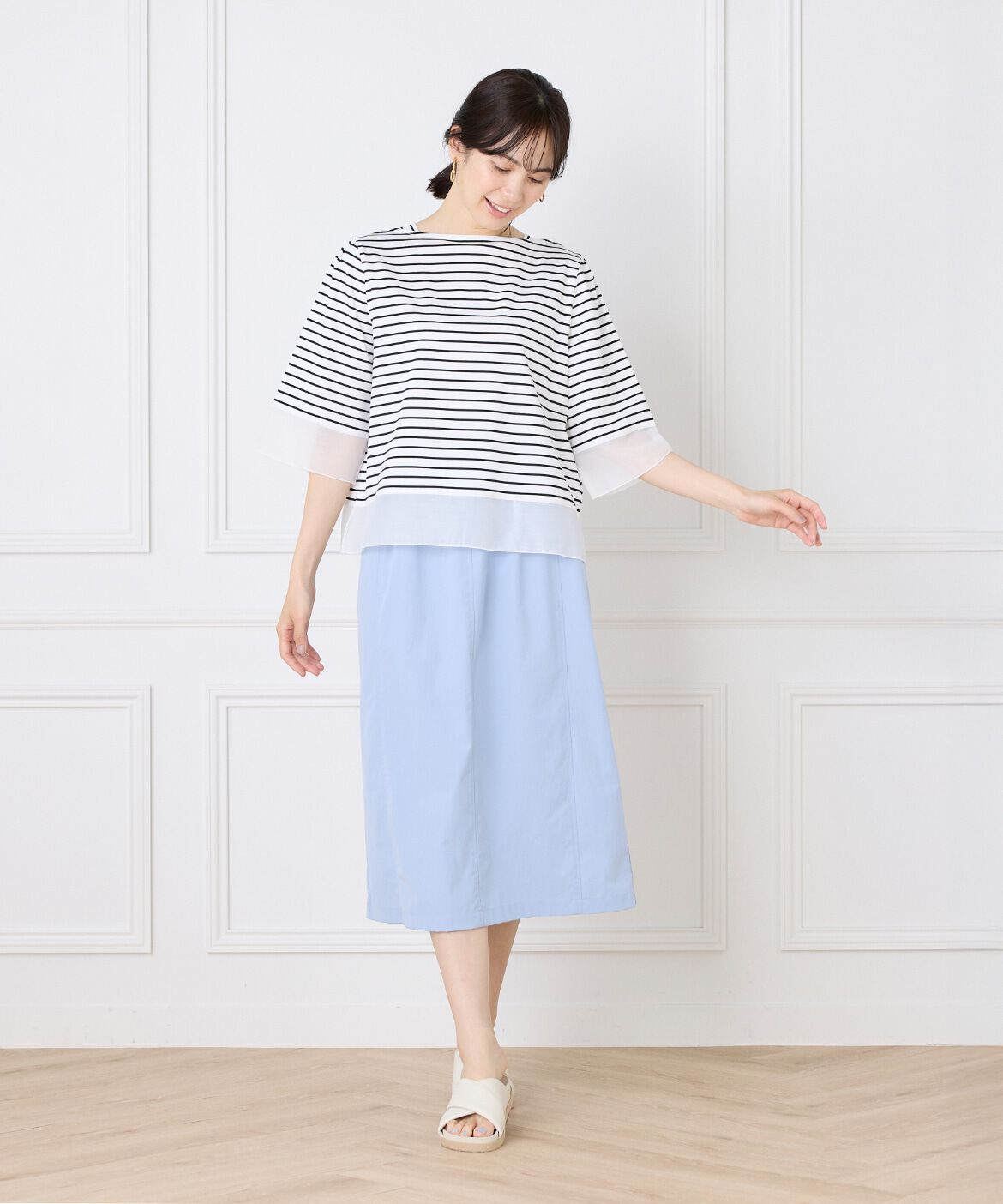 DAY by DAY it&rsquo;s international「シアー切替えプルオーバー」|Tシャツ・カットソー|