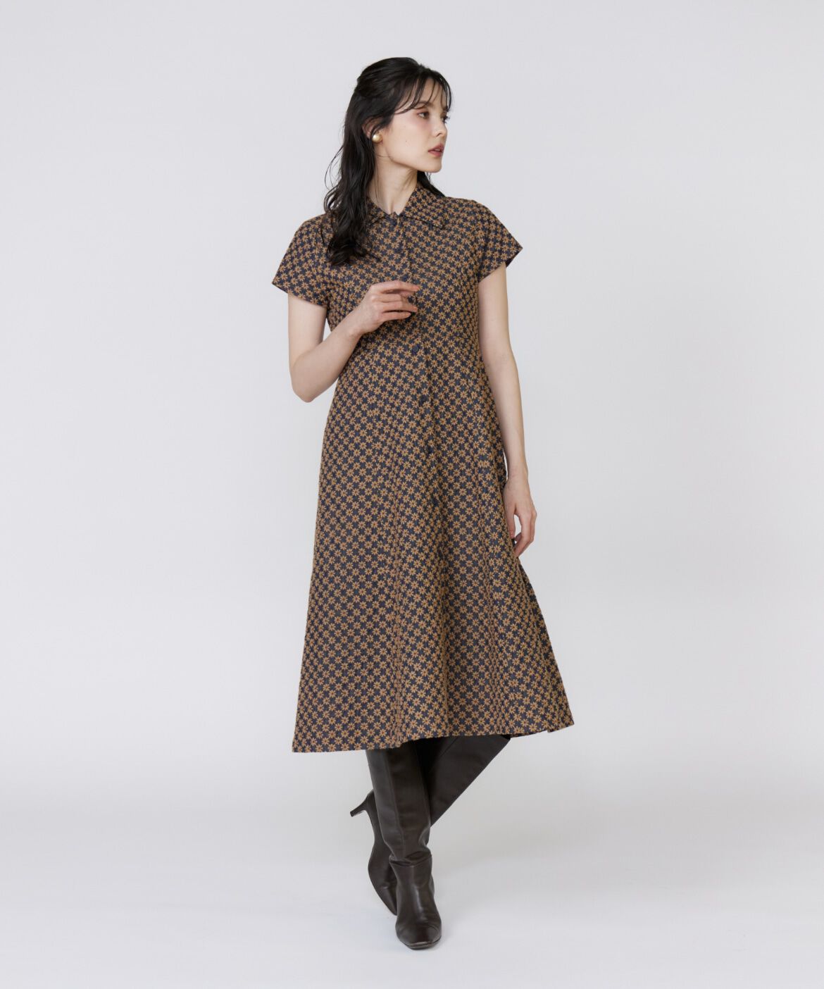 Maglie le cassetto「《美人百花9月号掲載》《ﾌﾗﾝﾄﾞﾙ45周年限定ｺﾚｸｼｮﾝ》ﾌﾗﾜｰ 」|ワンピース|