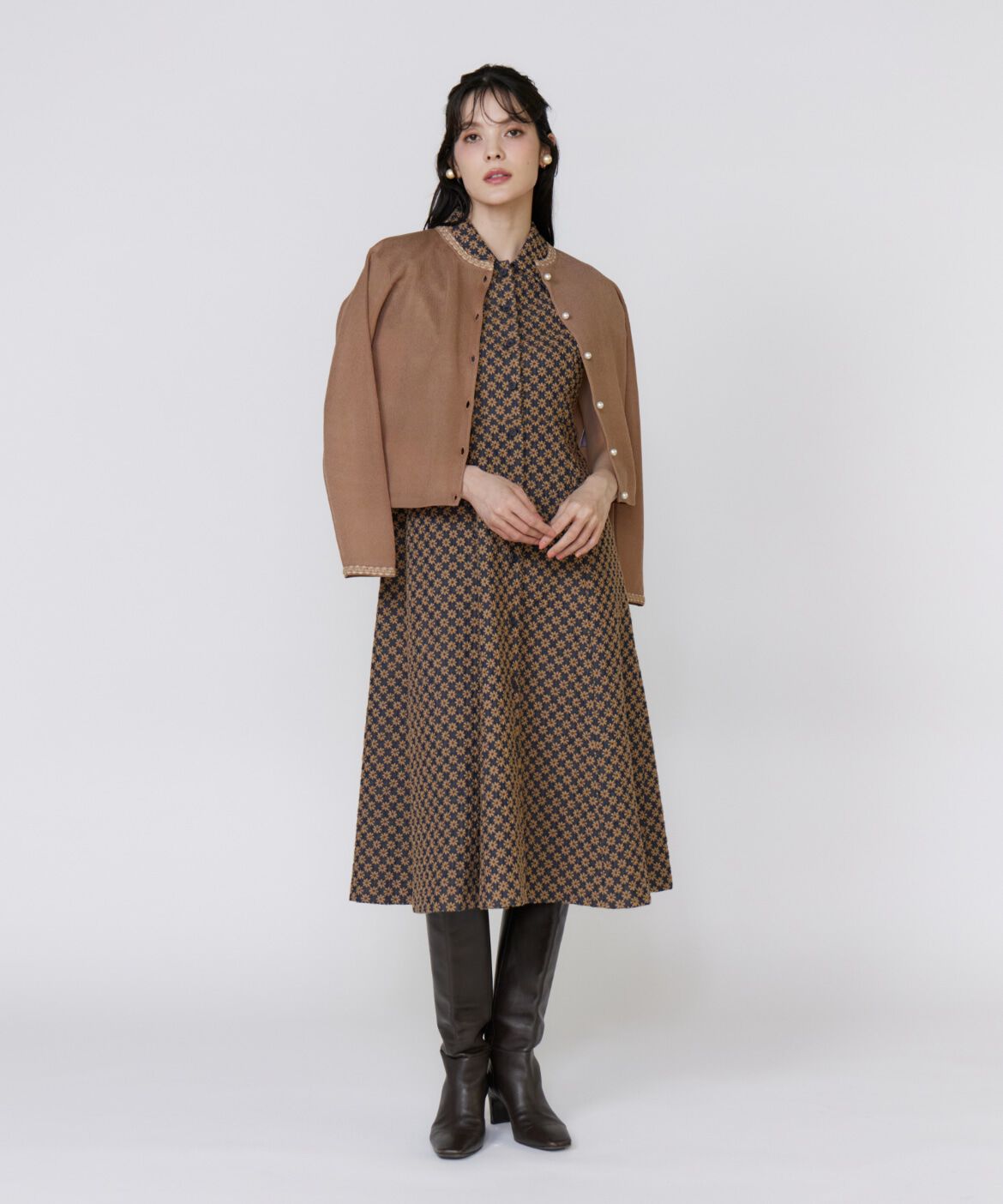 Maglie le cassetto「《美人百花9月号掲載》《ﾌﾗﾝﾄﾞﾙ45周年限定ｺﾚｸｼｮﾝ》ﾌﾗﾜｰ 」|ワンピース|