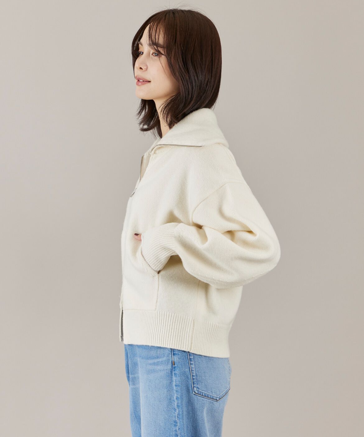 DAY by DAY it&rsquo;s international「ジップアップニットブルゾン」|ニット・セーター|