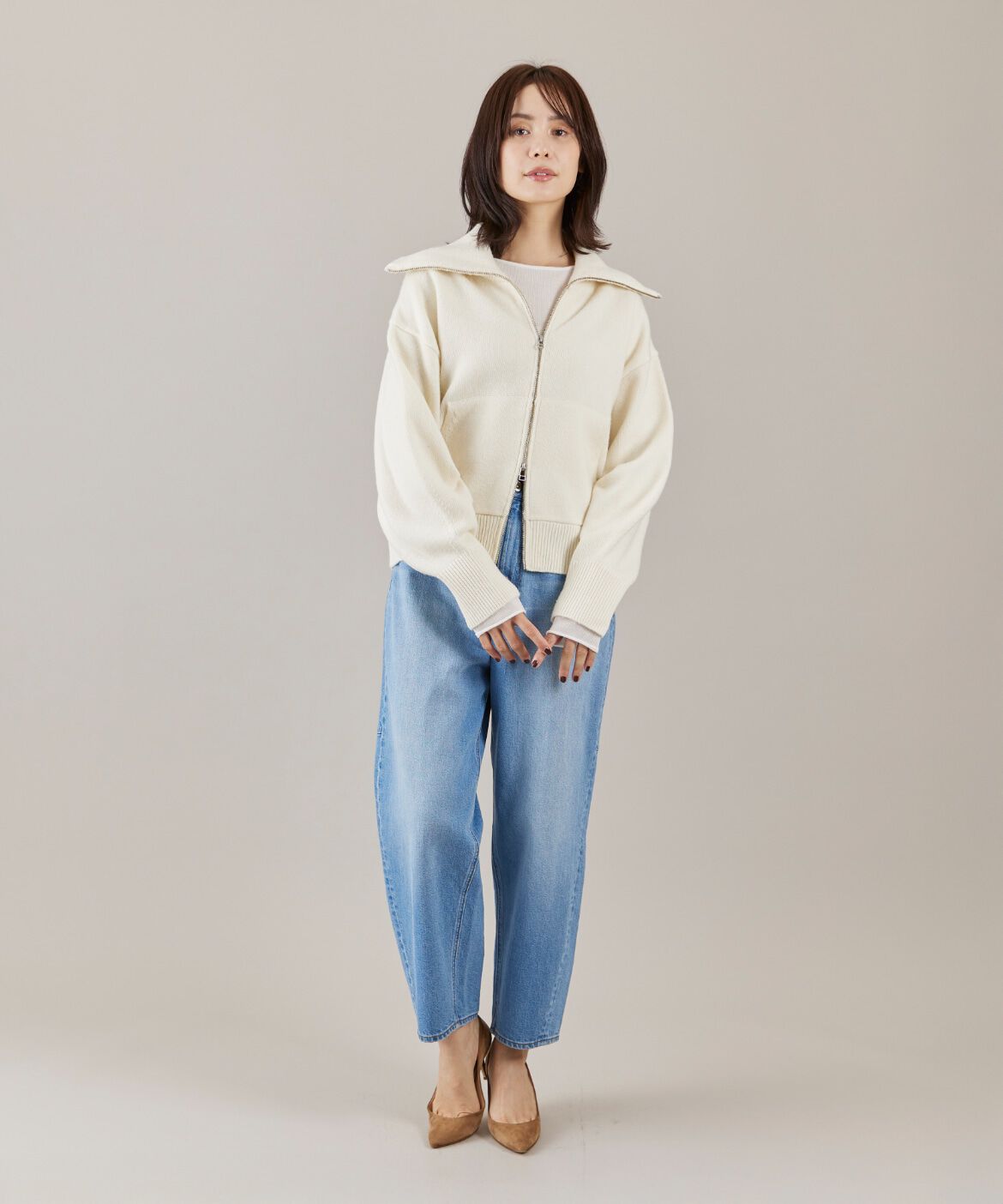 DAY by DAY it&rsquo;s international「ジップアップニットブルゾン」|ニット・セーター|