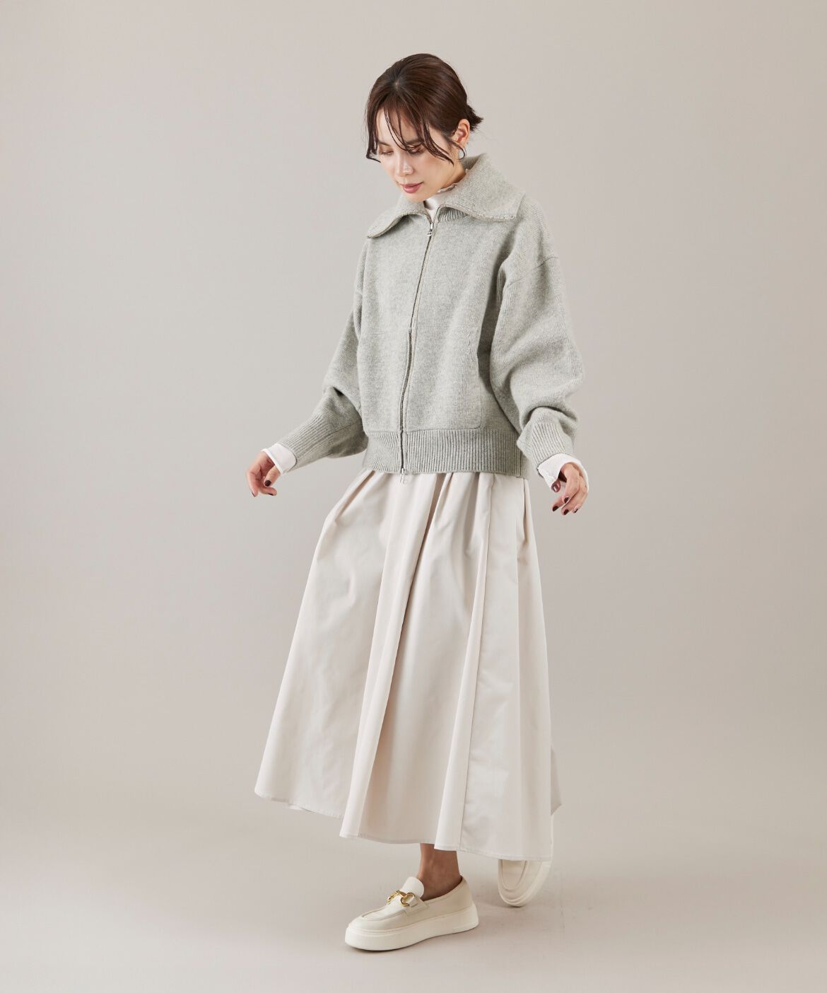 DAY by DAY it&rsquo;s international「ジップアップニットブルゾン」|ニット・セーター|