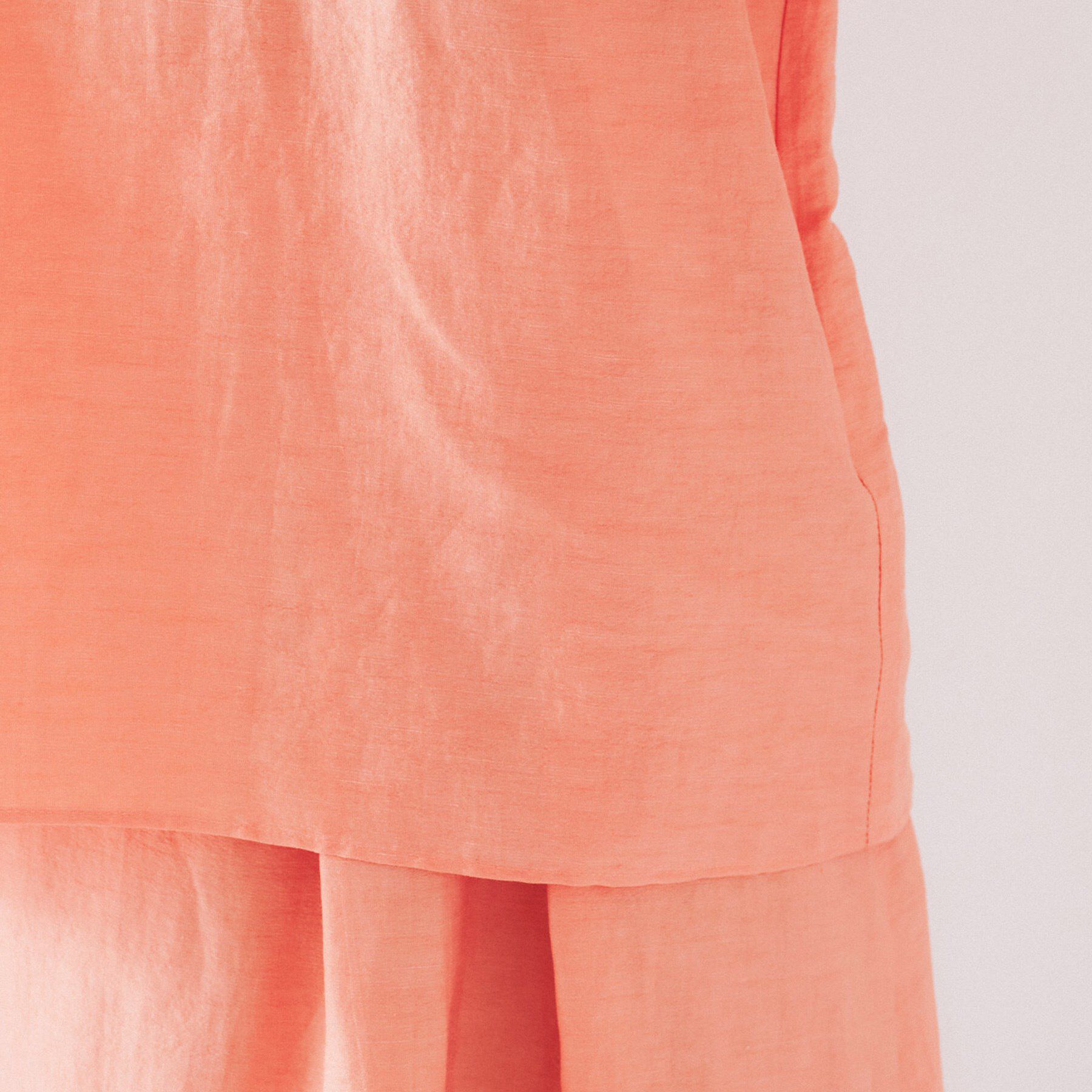 UNTITLED「◆【セットアップ可能】リネン混 タックブラウス」|シャツ・ブラウス|