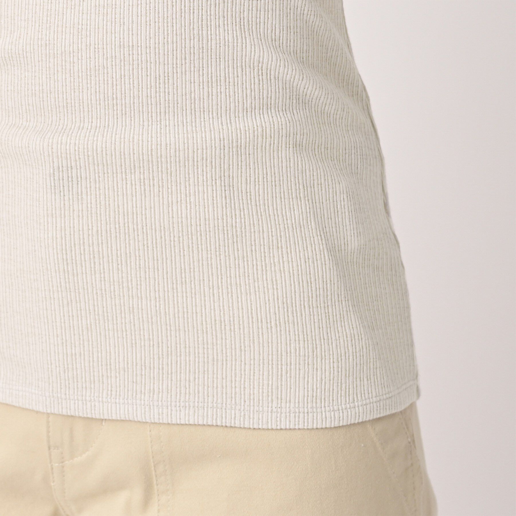 UNTITLED「【洗える/レイヤードインナー】ナチュラルテレコハイネックプルオーバー」|Tシャツ・カットソー|