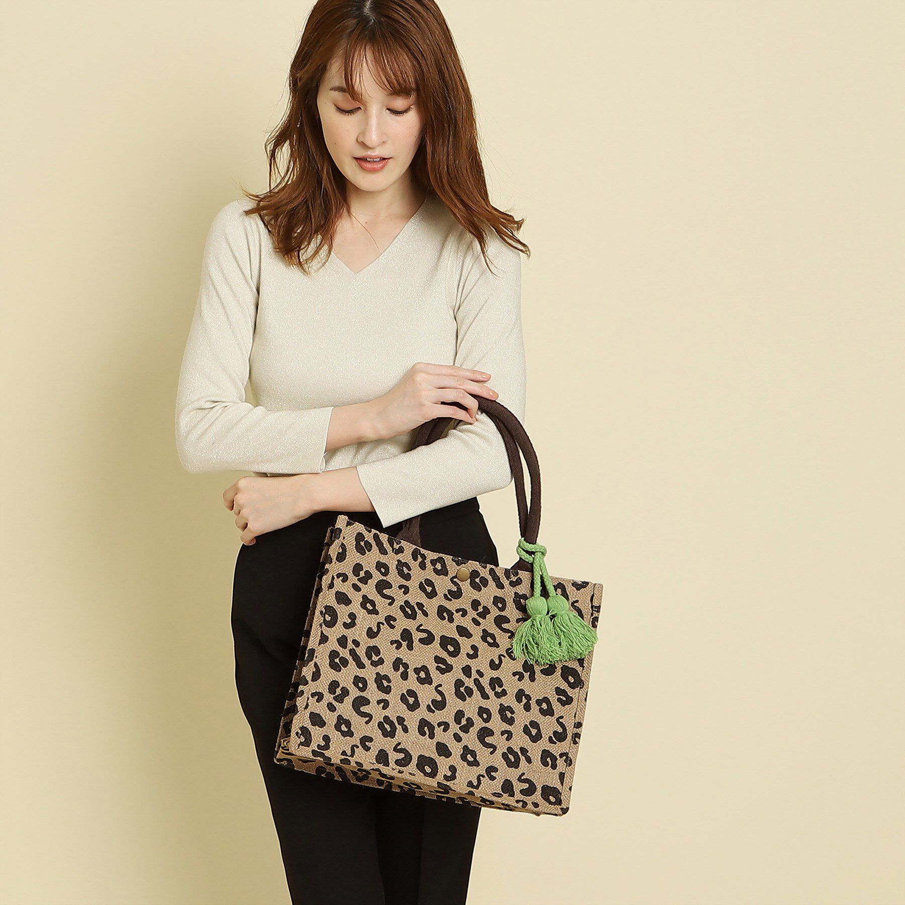 COUP DE CHANCE「【サスティナブル／A4サイズ収納・マチたっぷり】アニマル／プレーンエコバッグ」|トートバッグ|