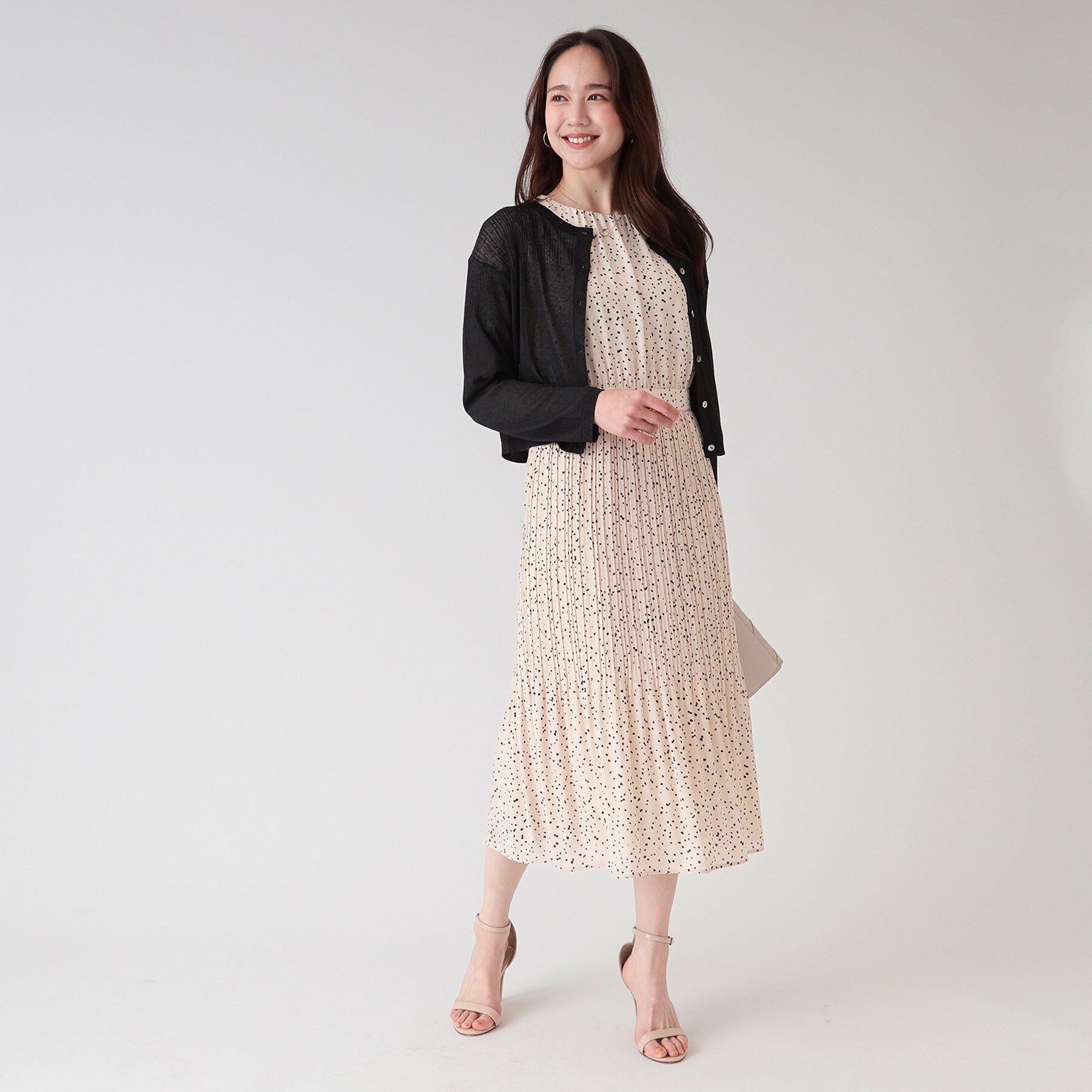 COUP DE CHANCE「【洗える／シアー感】ラメ混ニットカーディガン」|カーディガン|