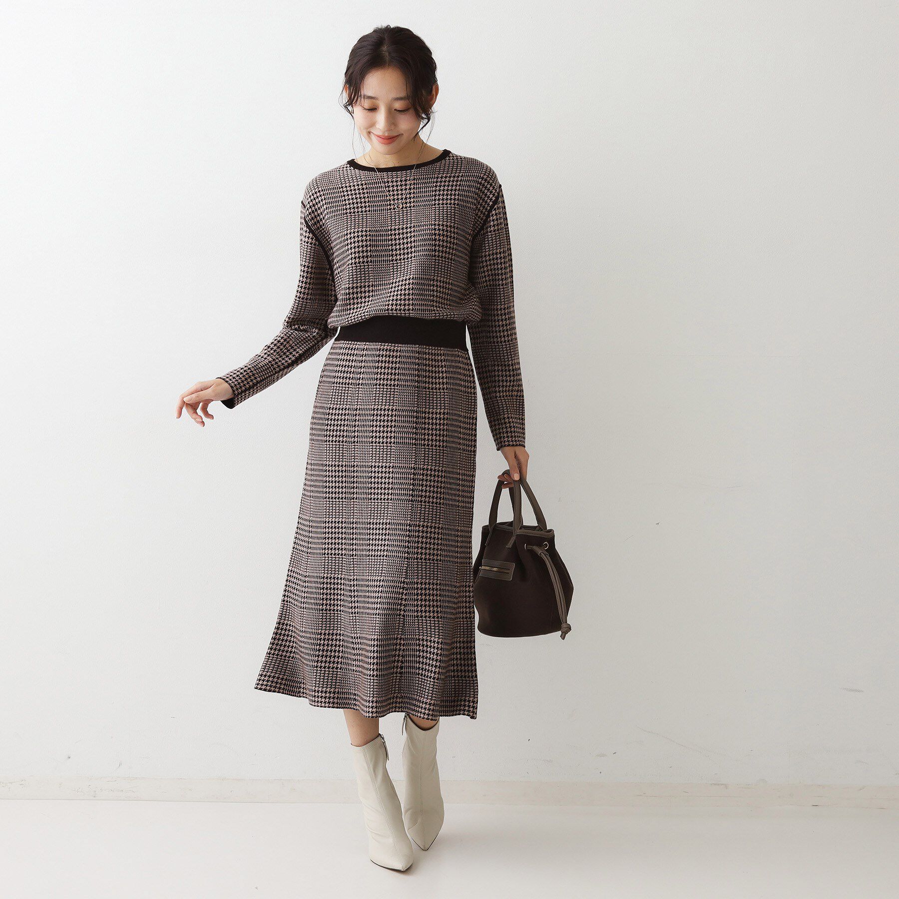 COUP DE CHANCE「【手洗い可／リバーシブル】トップス＆スカート セットアップ」|スーツ|