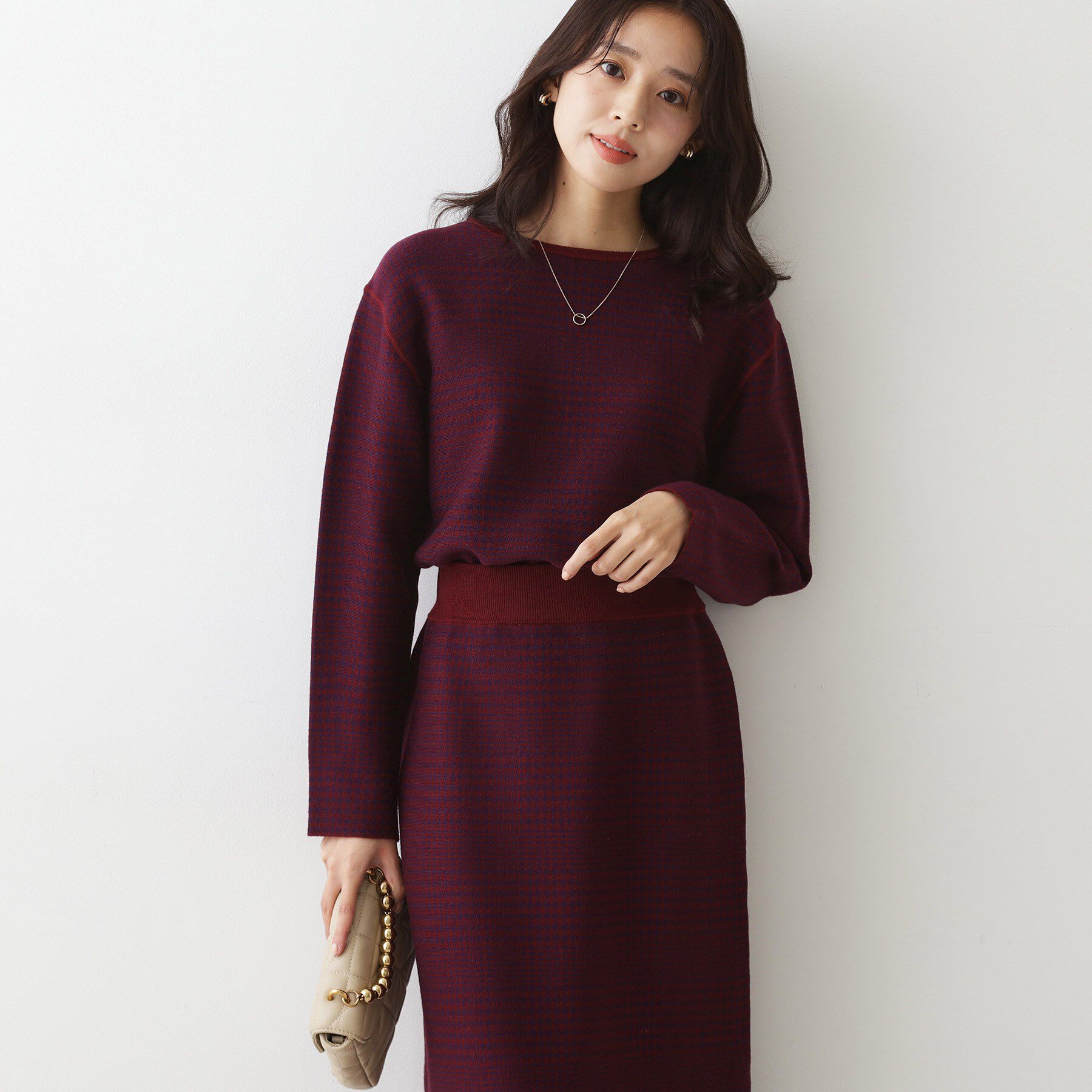 COUP DE CHANCE「【手洗い可／リバーシブル】トップス＆スカート セットアップ」|スーツ|