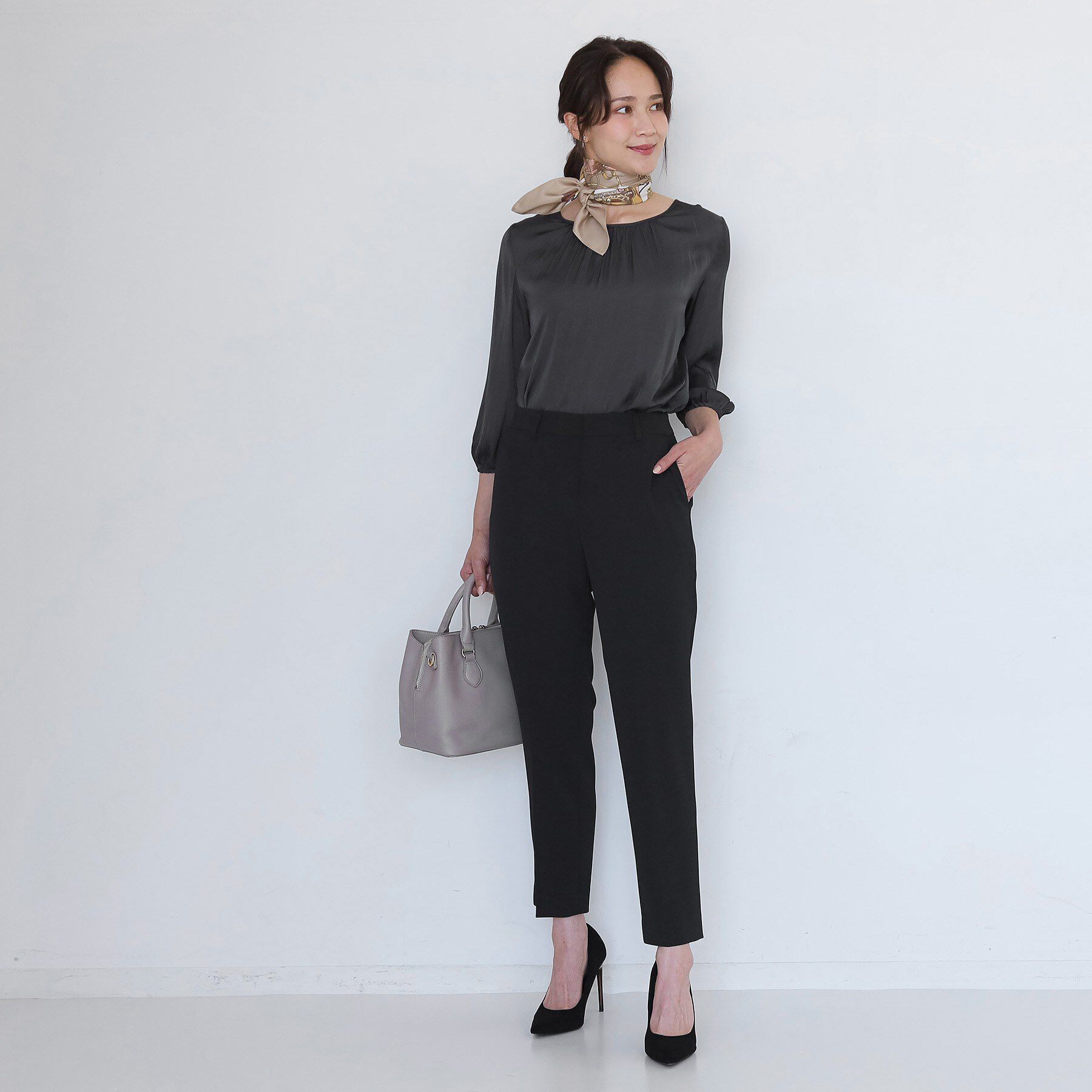 COUP DE CHANCE「【手洗い可／日本製／伸縮性／スーツ可】センタープレス入りテーパードパンツ」|その他|