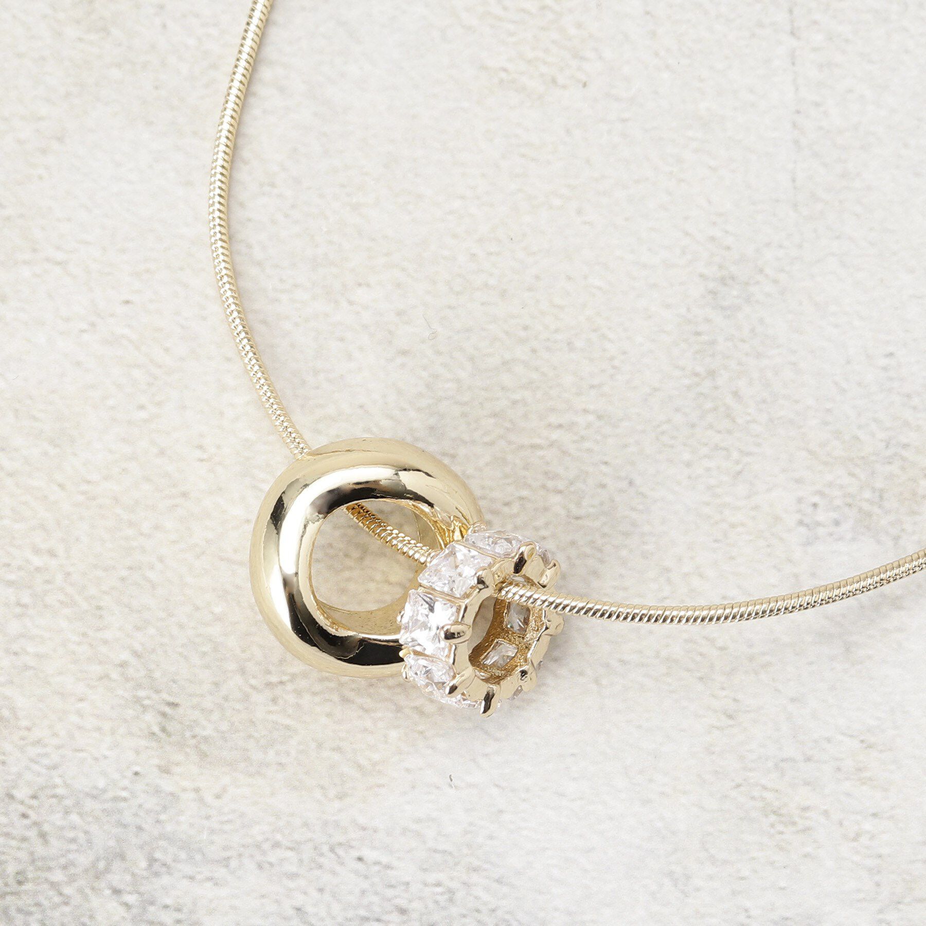 COUP DE CHANCE「Wポイントショート」|ネックレス|