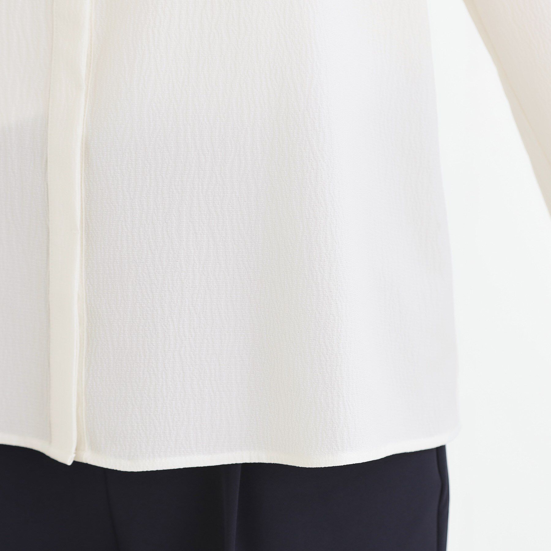 grove「【手洗いOK】フロントラッフルフリルブラウス」|シャツ・ブラウス|