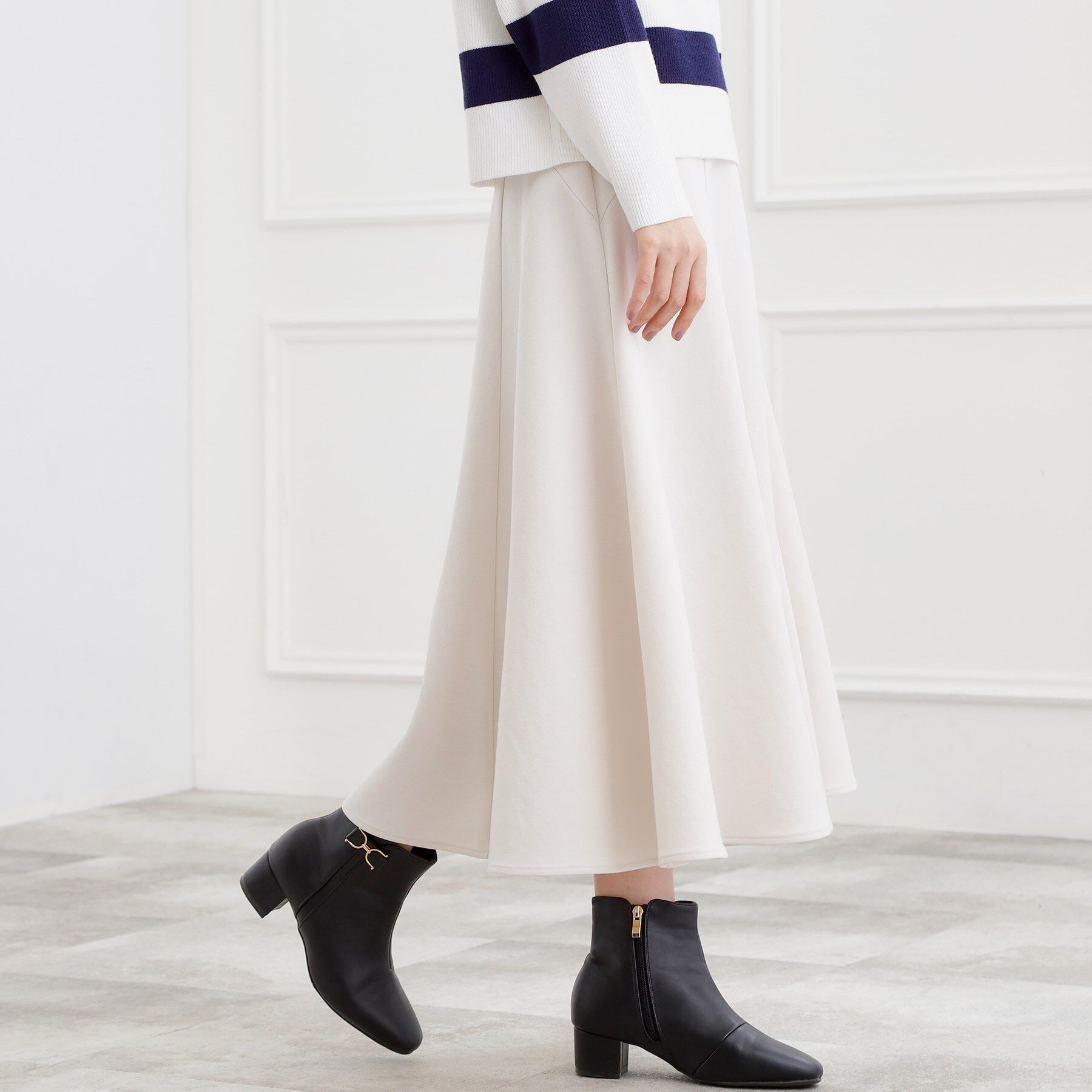 grove「ウーリッシュフレアスカート」|スカート|