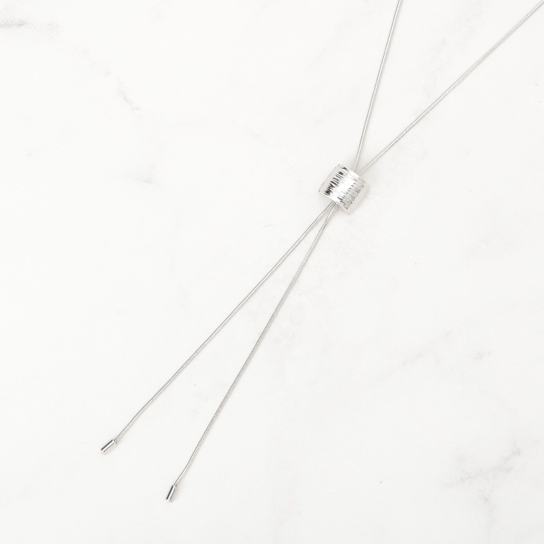 grove「メタルスライドネックレス」|ネックレス|シルバー(006)