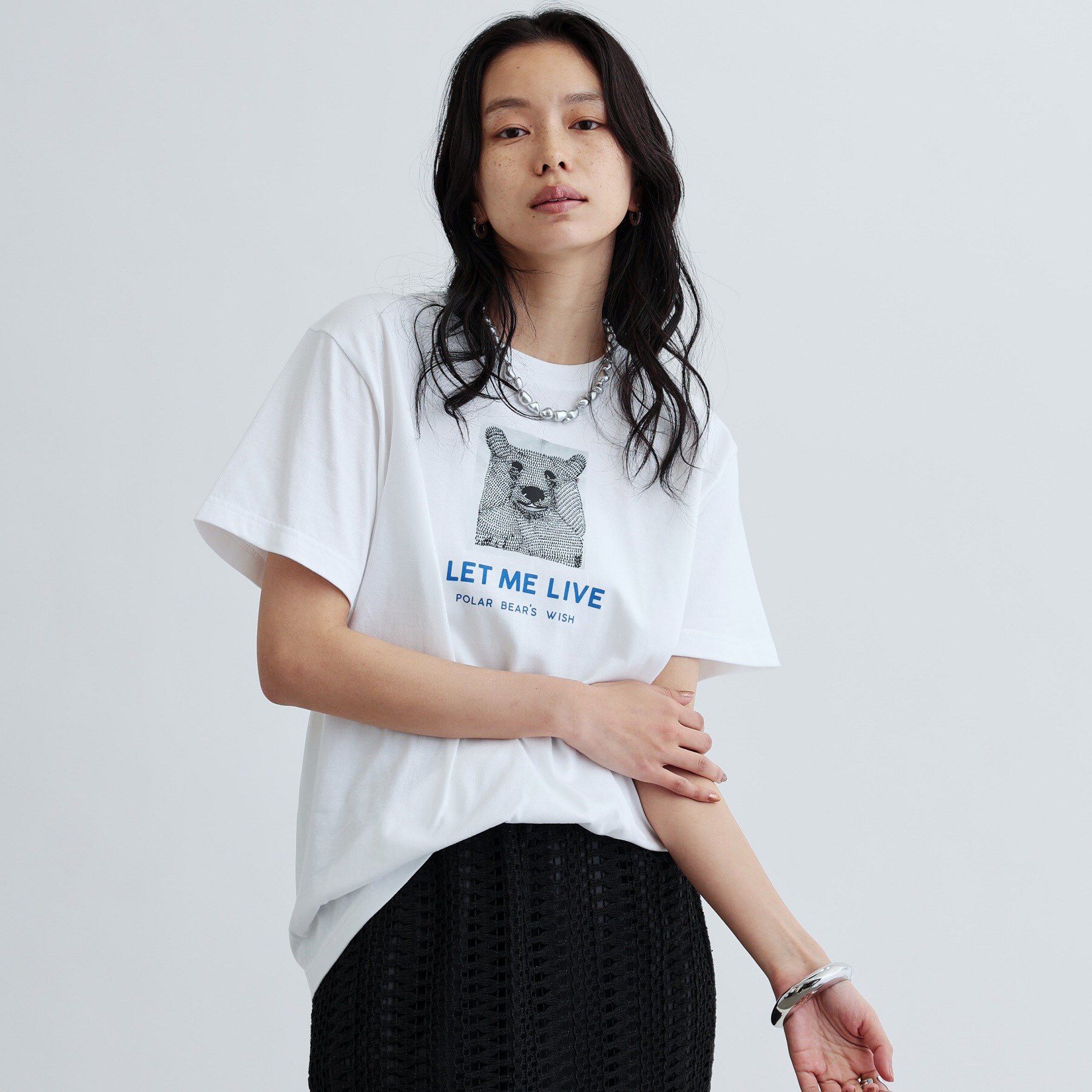 GALLEST「【ANGE IN DISGUISE】LET ME LIVE プリントTシャツ」|Tシャツ・カットソー|