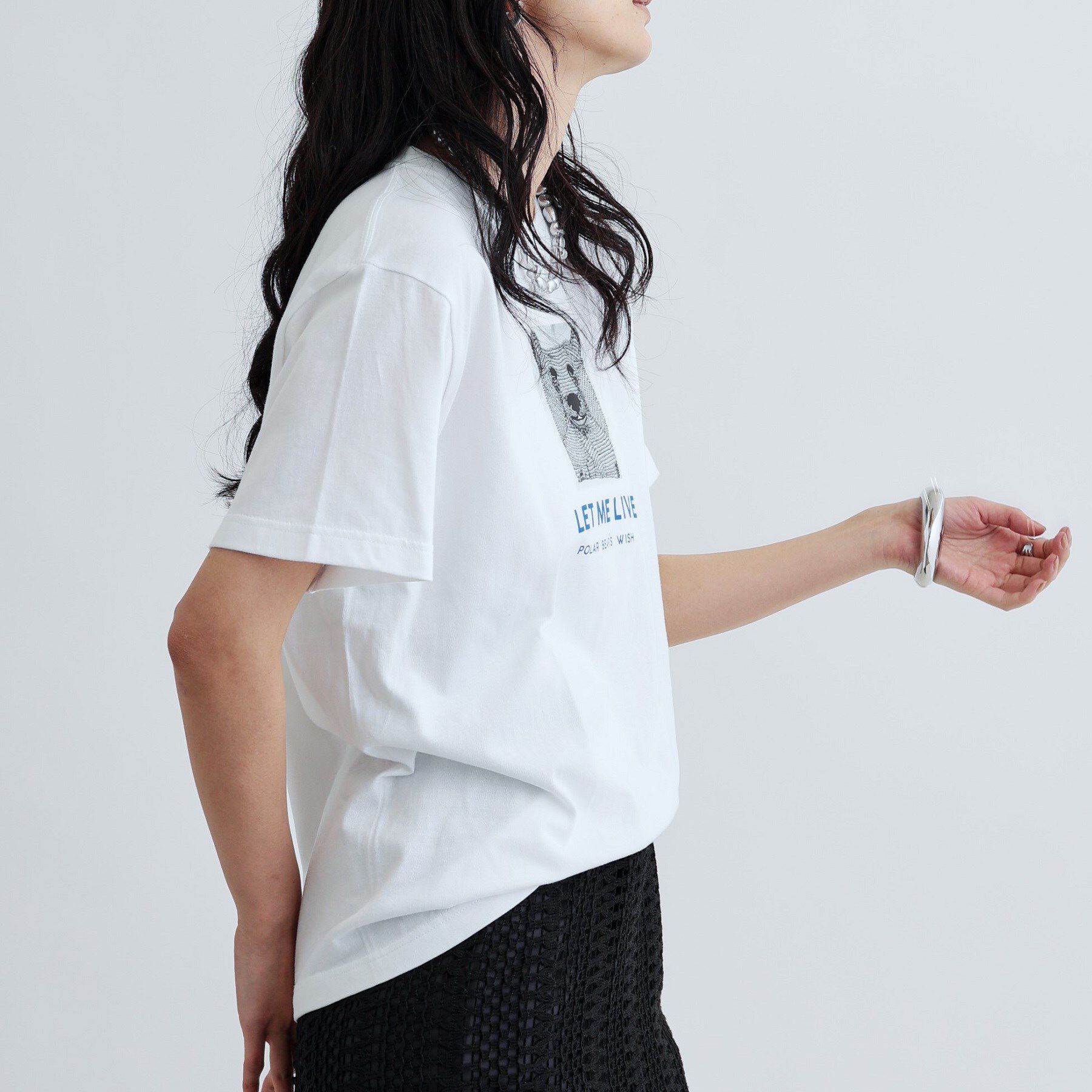 GALLEST「【ANGE IN DISGUISE】LET ME LIVE プリントTシャツ」|Tシャツ・カットソー|