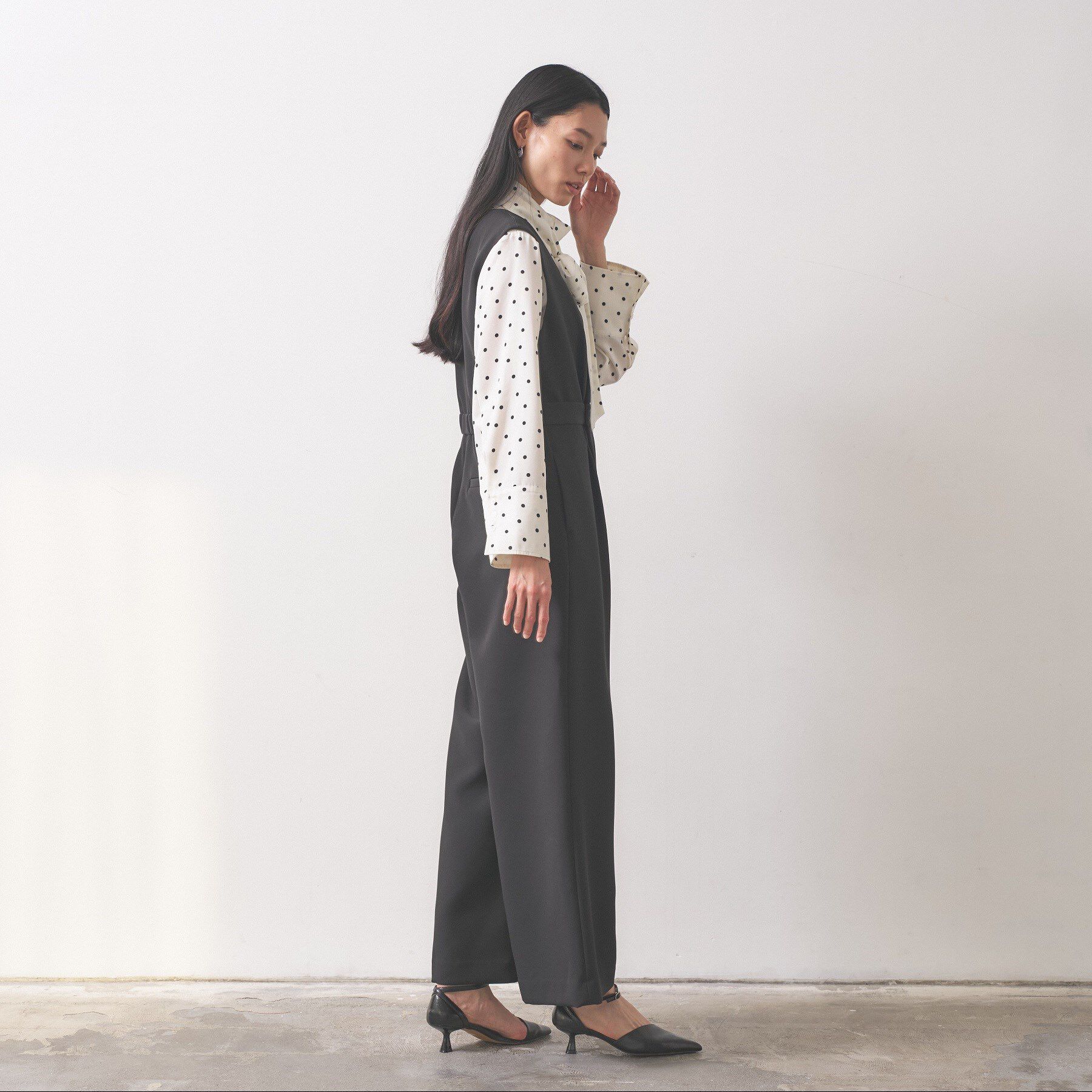 GALLEST「【オケージョン／セレモニー／セットアップ可能】ダブルクロスサロペット」|オールインワン|