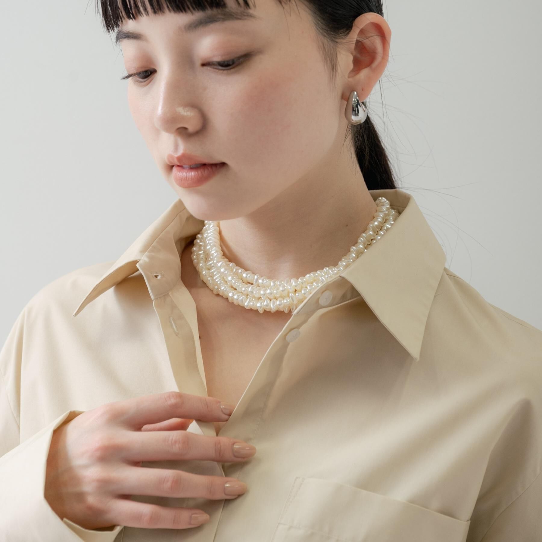 GALLEST「カジュアルパール調ネックレス」|ネックレス|