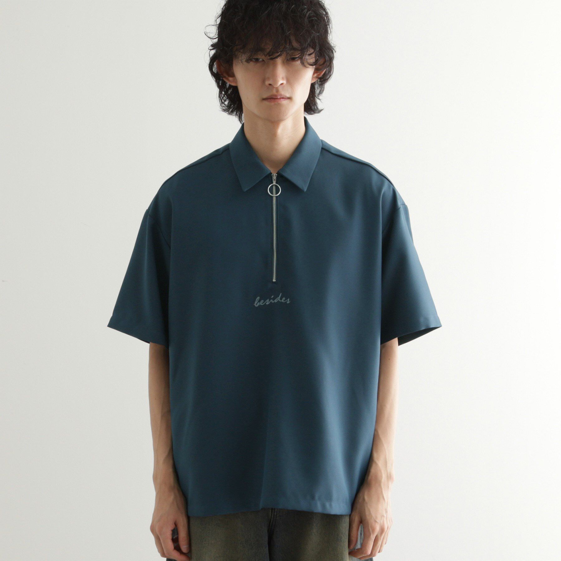 tk.TAKEO KIKUCHI「エンブロハーフジップシャツ」|シャツ・ブラウス|