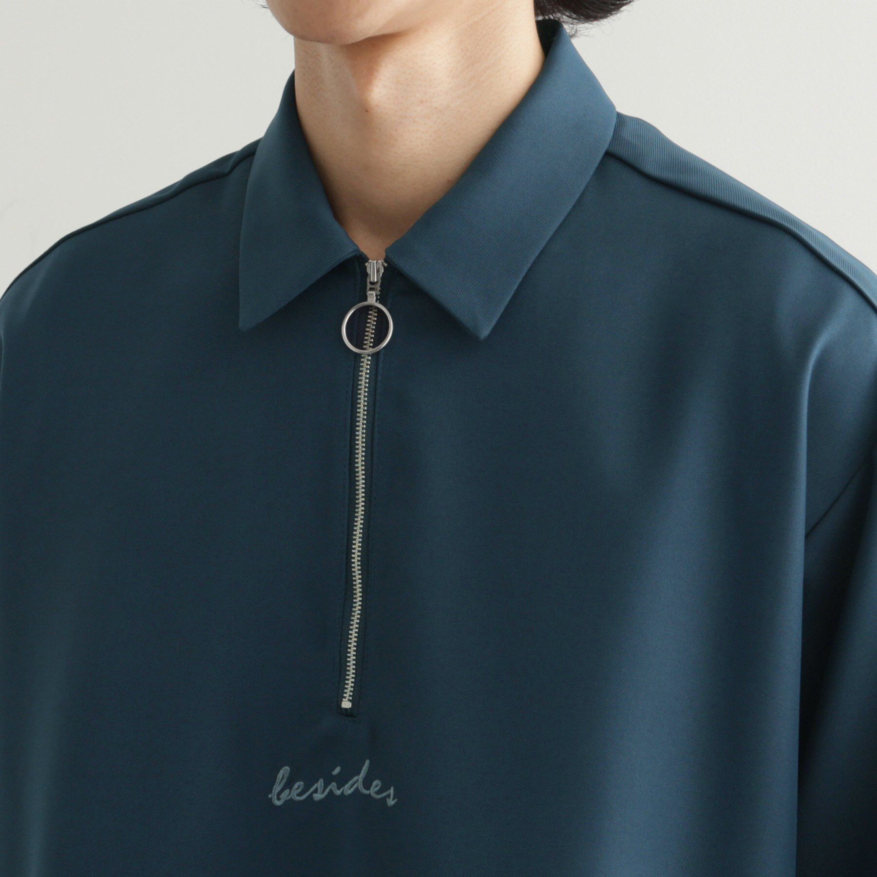 tk.TAKEO KIKUCHI「エンブロハーフジップシャツ」|シャツ・ブラウス|